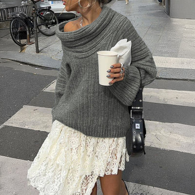 Autumn And Winter Loose Bell Sleeve Sweaters