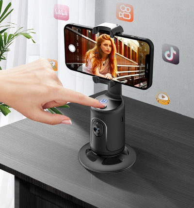 360 Auto Tracking Face Phone Holder For Smartphone Video Vlog Live Stabilizer Tripod