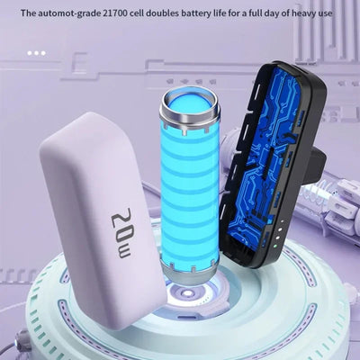 Portable Mini Fast Capsule Power Bank Fast Charging with Phone Holder 5000mAh Small Emergency External Battery Pack for Iphone