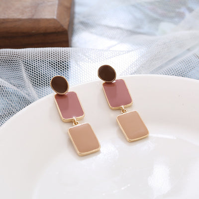 Women's Retro Oil Painting Morandi Earrings