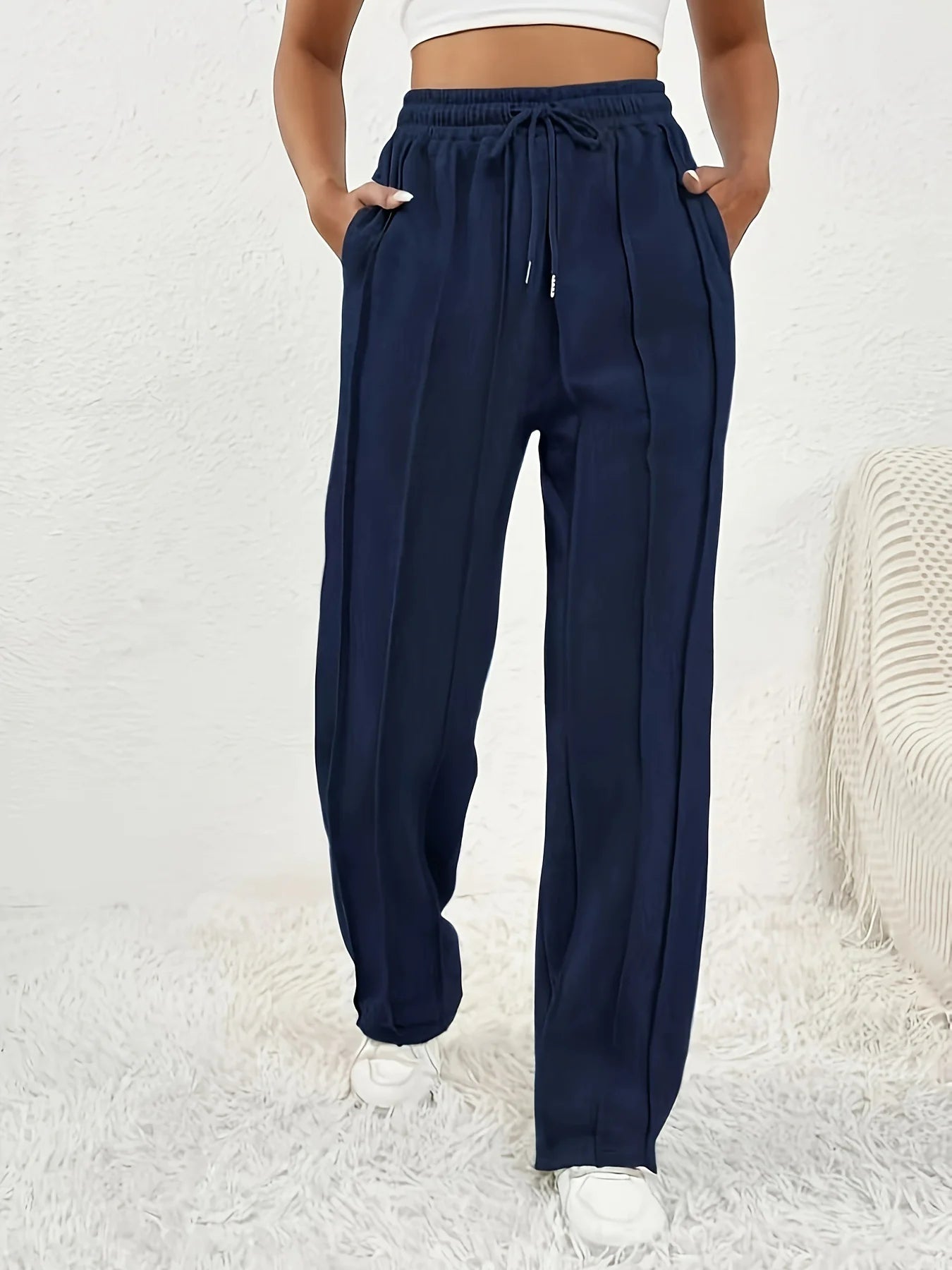 Women's High Waist Wide Leg Pants