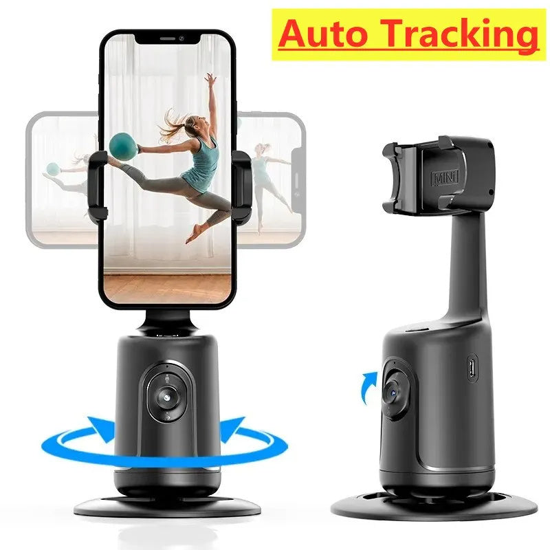 360 Auto Tracking Face Phone Holder For Smartphone Video Vlog Live Stabilizer Tripod