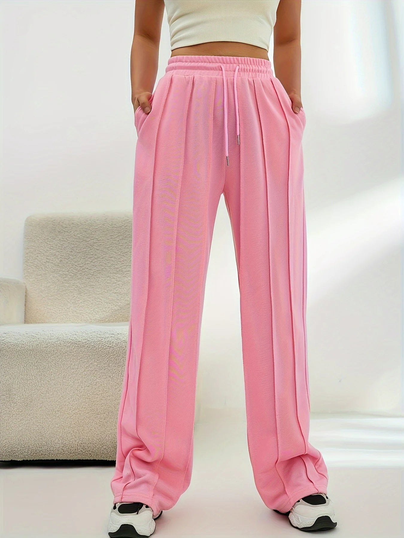 Women's High Waist Wide Leg Pants