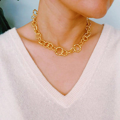 Artfully Linked Chain Necklace